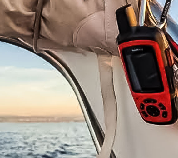inreach explorer on a yacht delivery