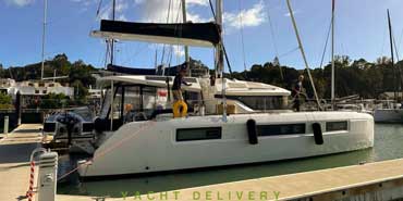 Image of Yacht Lagoon 50 Standing on the Dock in Newzealand