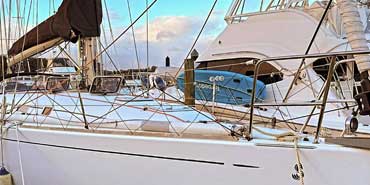 Image of Yacht Oceanis First 44.7 Standing on the Dock in Newzealand