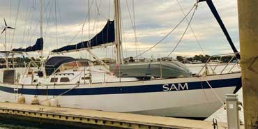 Image of Yacht Roberts 44 Standing on the Dock in Newzealand