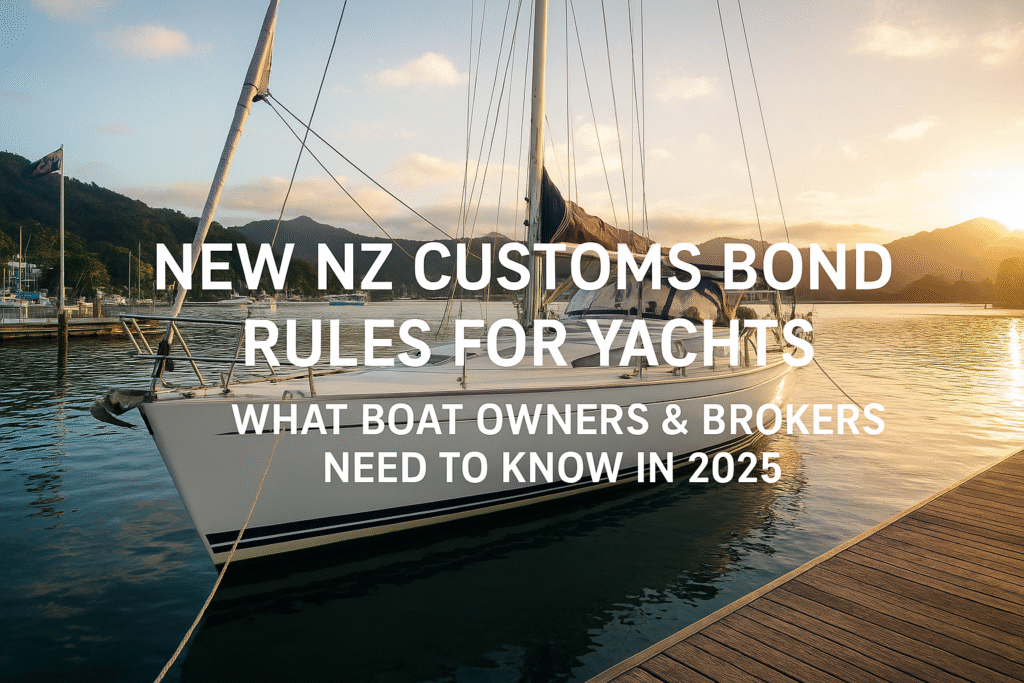 NZ Customs bond for yachts