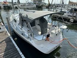 Catalina 355 on the dock