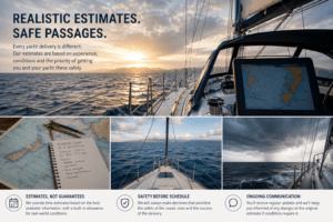 yacht delivery estimate