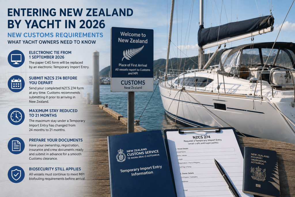 New Zealand Small Craft Arrival Requirements 2026 | New Customs Rules for Visiting Yachts